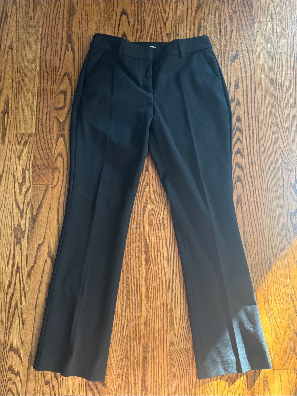 Express Women's Black Barely Boot Mid Rise Dress Pants
